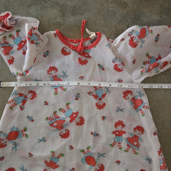 🎈Sale! Vintage Raggedy Ann Nightgown Toddler Girl 2T - Picture 7 of 8